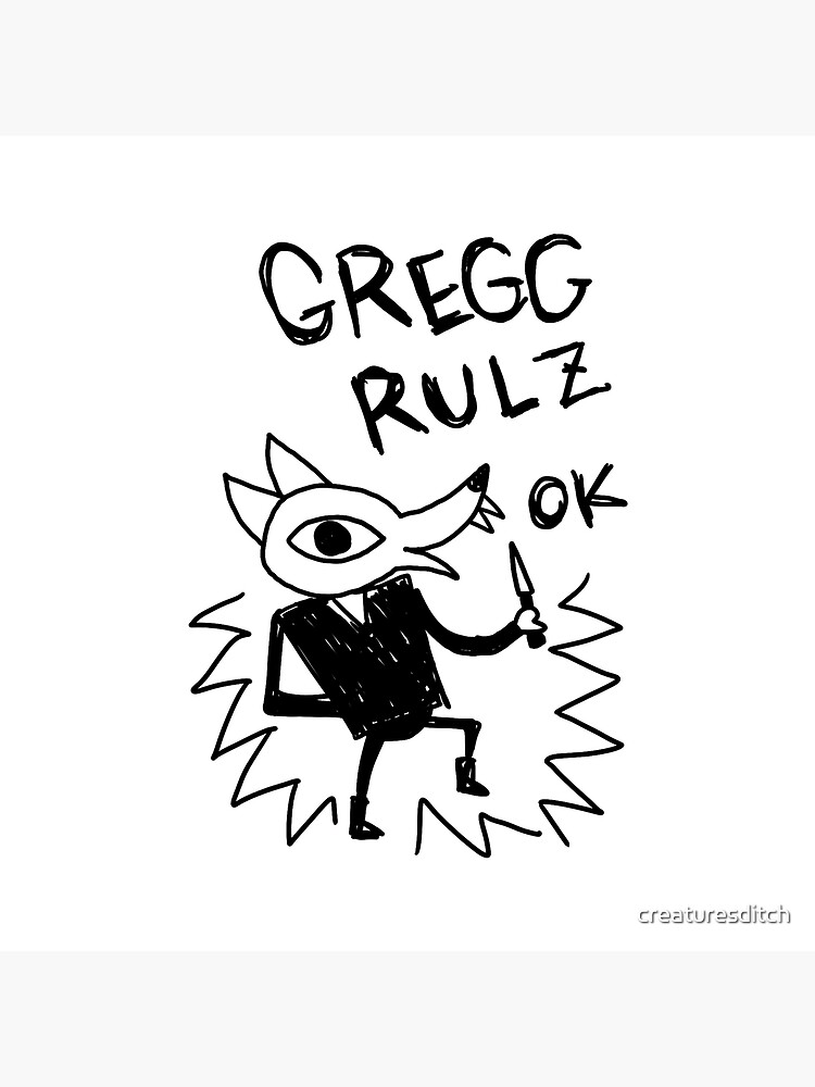 Gregg Rulz Night In The Woods Throw Pillow - Image 2
