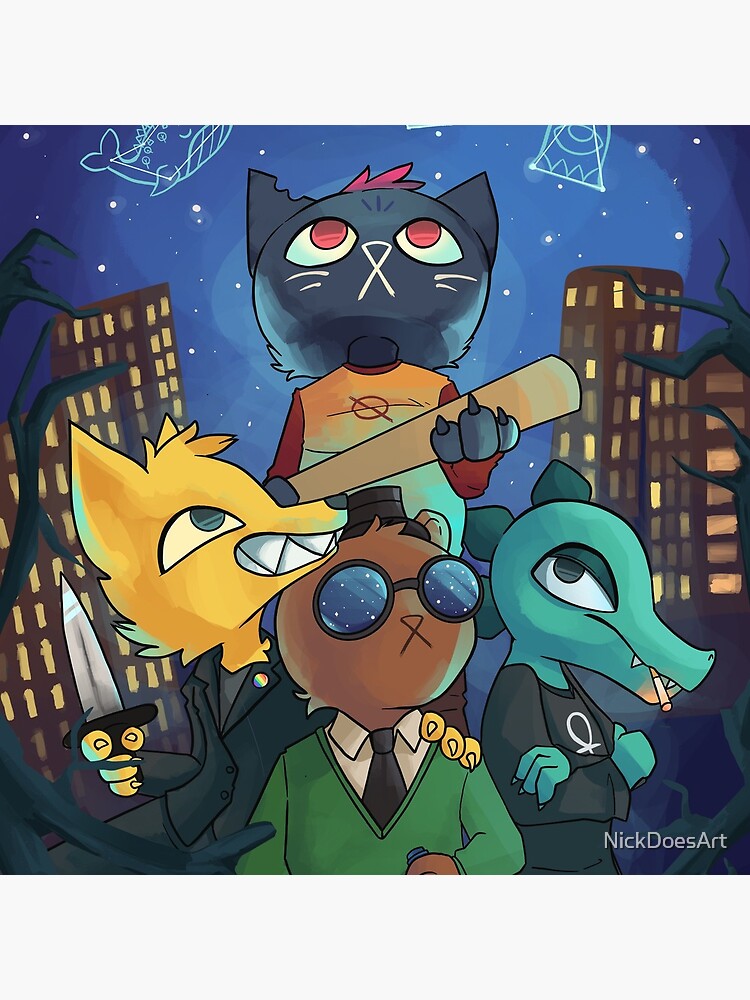 Night In The Woods The Constellations Throw Pillow - Image 2