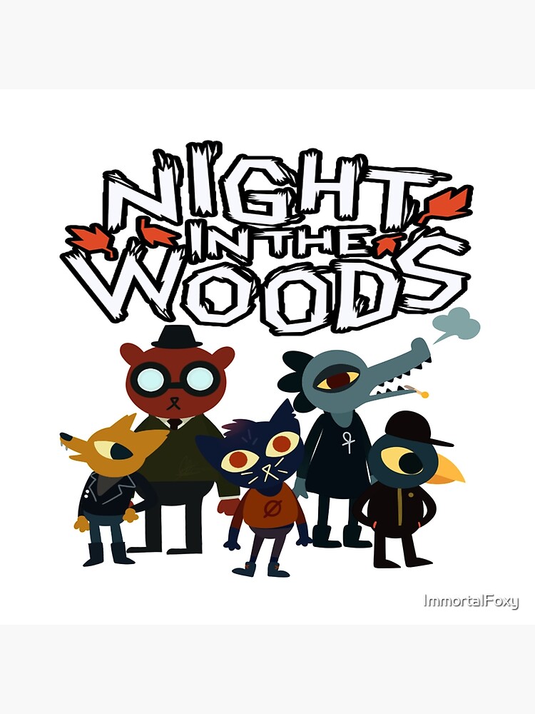 Hot Video Game Night In The Woods Throw Pillow - Image 2
