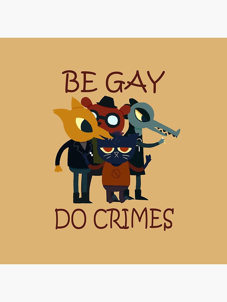 Night In Thhe Woods Be Gay Do Crimes Throw Pillow - Image 2