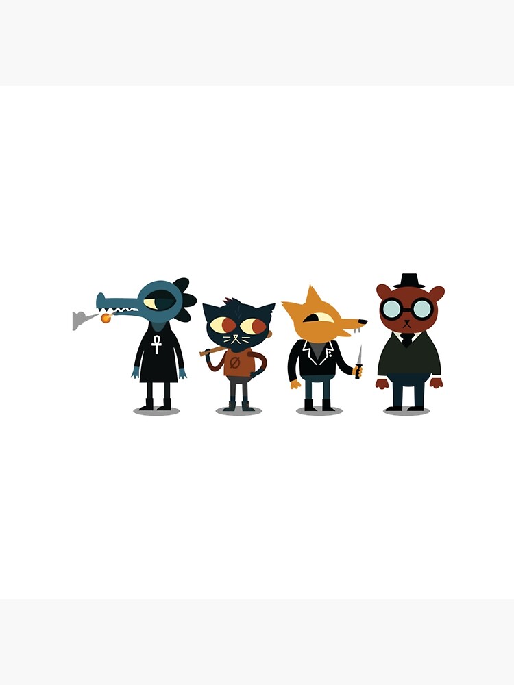 Night In The Woods Characters Best Buds Throw Pillow - Image 2