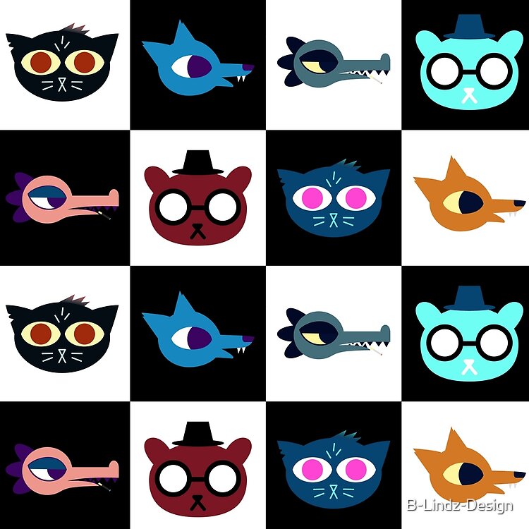 Night In The Woods Pattern Mae Bea Gregg Angus Tote Bag - Image 2