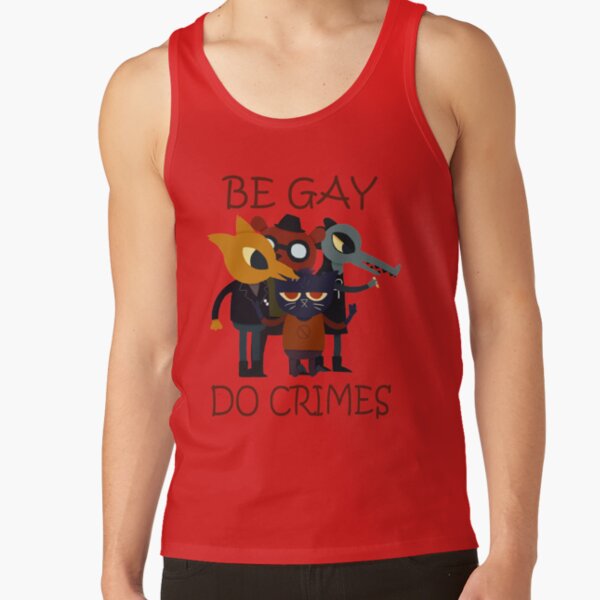 Night In Thhe Woods Be Gay Do Crimes Tank Top - Image 4