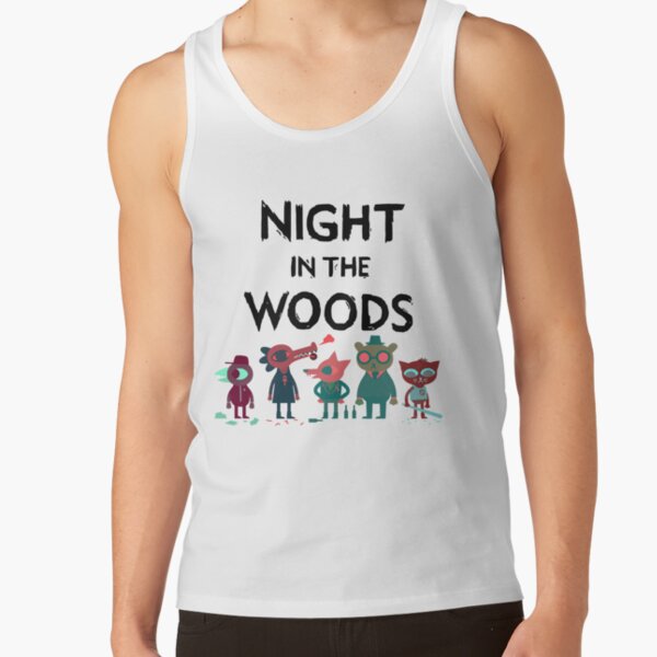 Hot Collection Night In Woods Black Text Tank Top