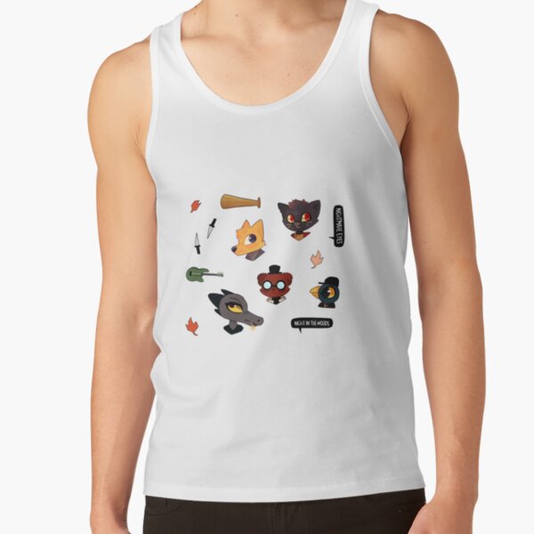 Night In The Woods Characters Sticker Tank Top