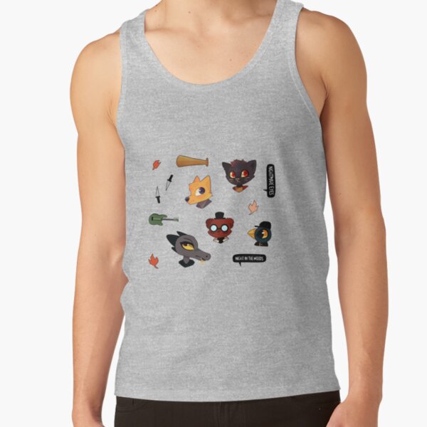 Night In The Woods Characters Sticker Tank Top - Image 3