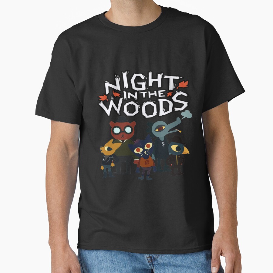 Video Game Night In The Woods Characters T-shirt - Image 2