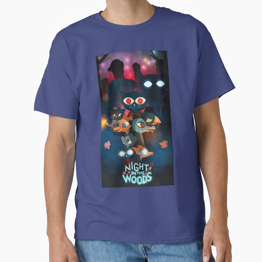 Night In The Woods Vintage Design T-shirt - Image 4