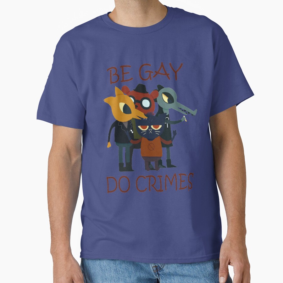 Night In Thhe Woods Be Gay Do Crimes T-shirt - Image 4