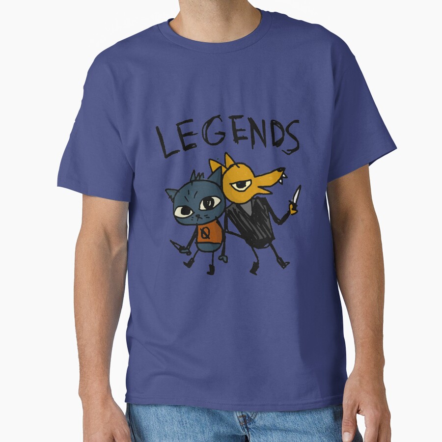 Night In The Woods Maes Drawing Legends Gregg T-shirt - Image 3