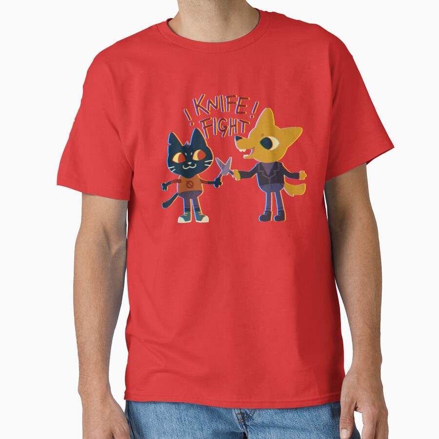 Night In The Woods Mae And Gregg Knife Fight T-shirt - Image 5
