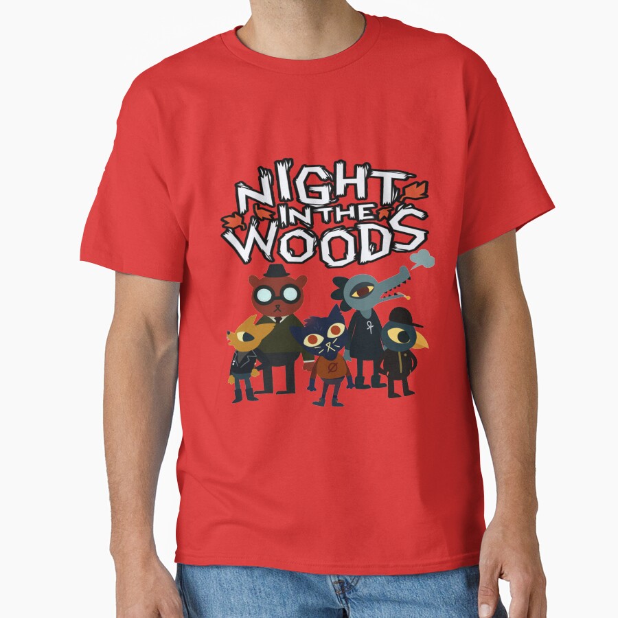Video Game Night In The Woods Characters T-shirt - Image 5