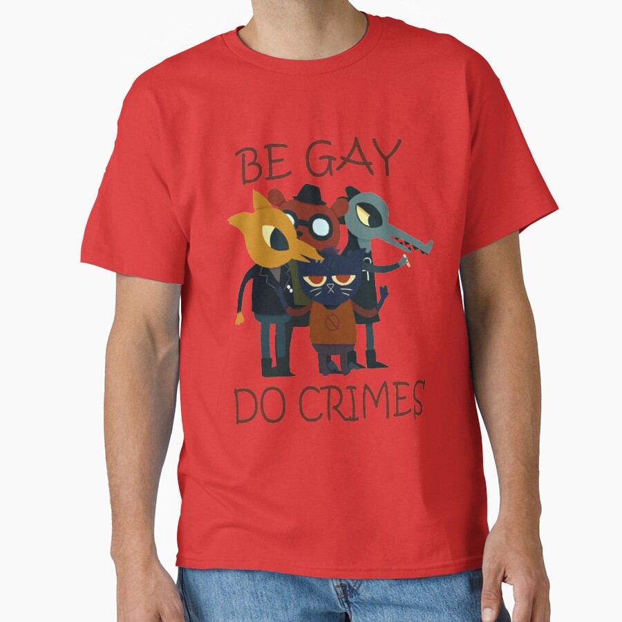 Night In Thhe Woods Be Gay Do Crimes T-shirt - Image 5
