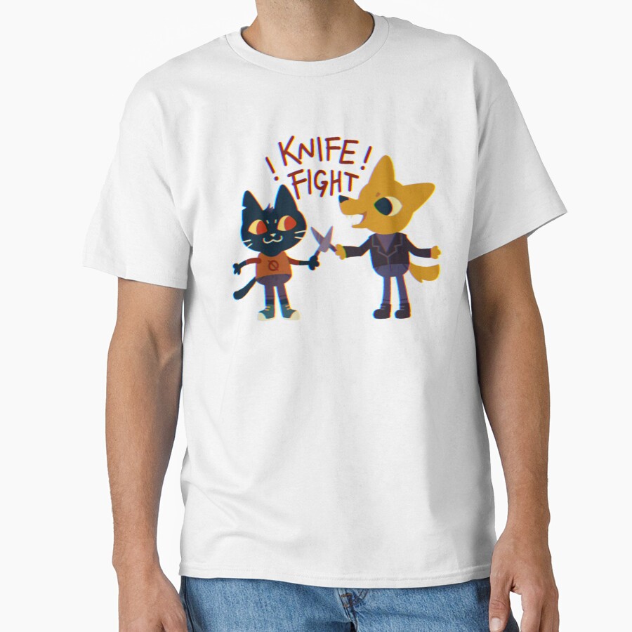 Night In The Woods Mae And Gregg Knife Fight T-shirt