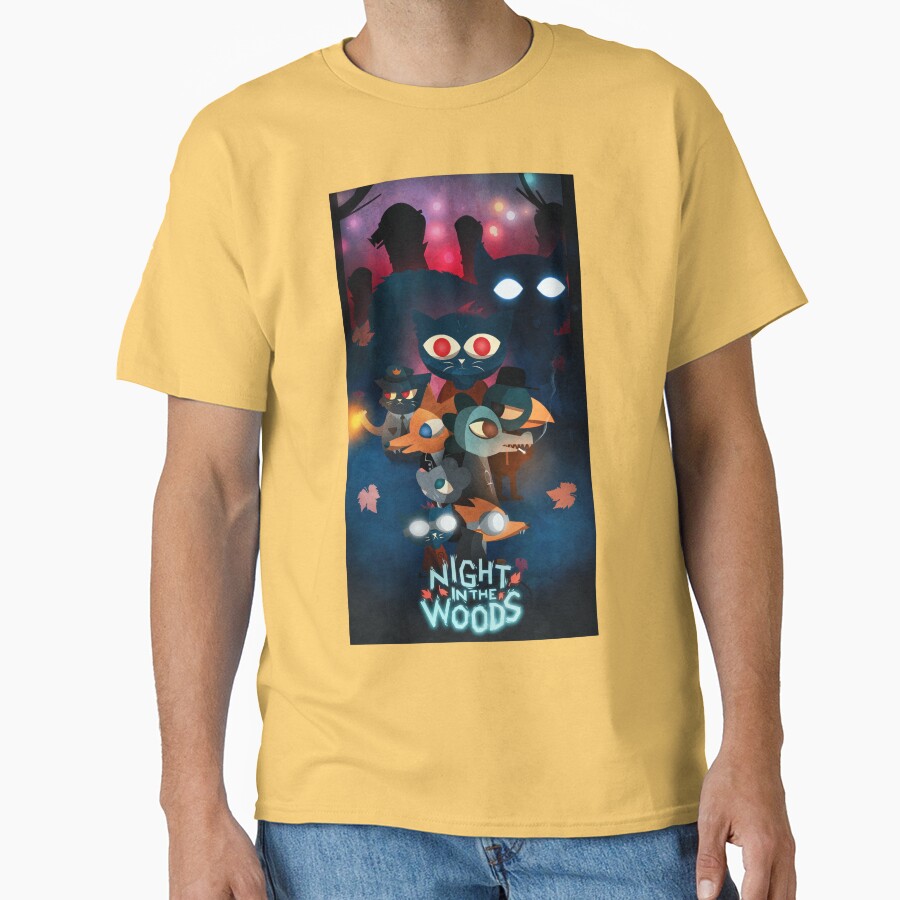 Night In The Woods Vintage Design T-shirt - Image 6