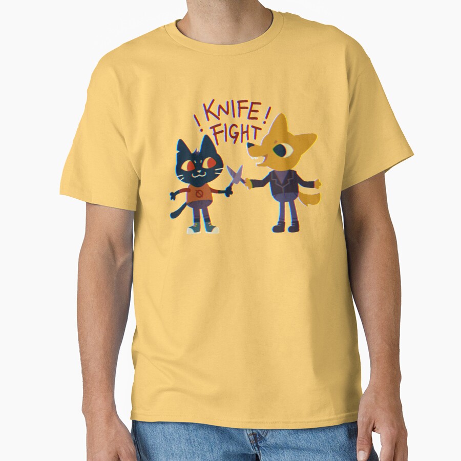 Night In The Woods Mae And Gregg Knife Fight T-shirt - Image 6