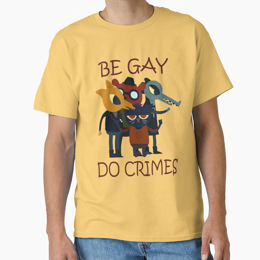 Night In Thhe Woods Be Gay Do Crimes T-shirt - Image 6
