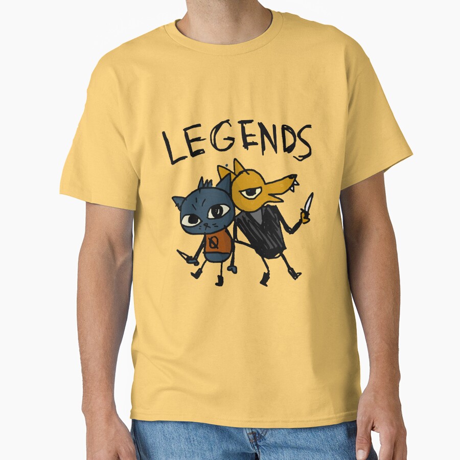 Night In The Woods Maes Drawing Legends Gregg T-shirt - Image 5