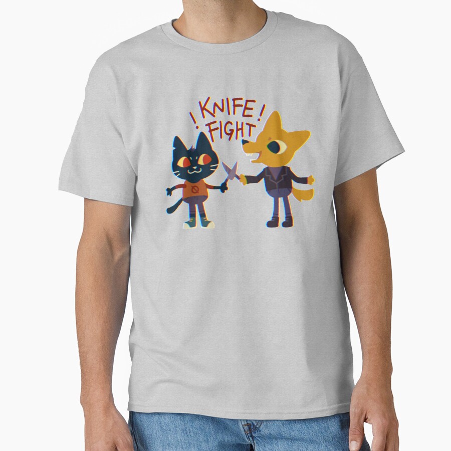 Night In The Woods Mae And Gregg Knife Fight T-shirt - Image 3