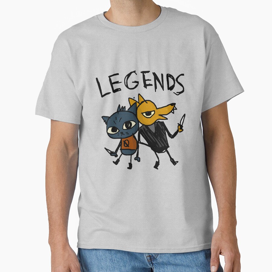 Night In The Woods Maes Drawing Legends Gregg T-shirt - Image 2