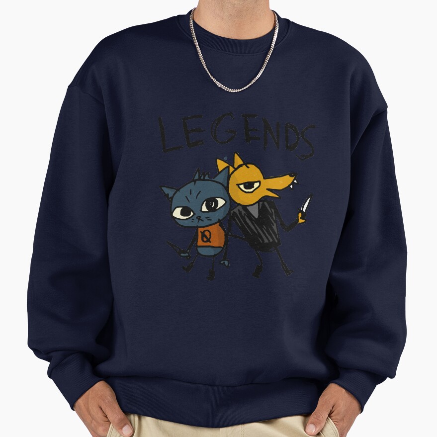 Night In The Woods Maes Drawing Legends Gregg Sweatshirt - Image 4