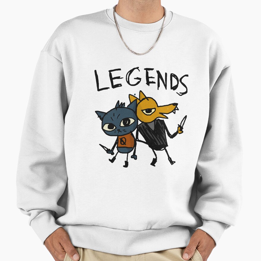 Night In The Woods Maes Drawing Legends Gregg Sweatshirt