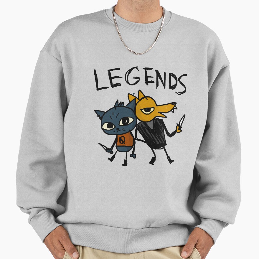 Night In The Woods Maes Drawing Legends Gregg Sweatshirt - Image 3
