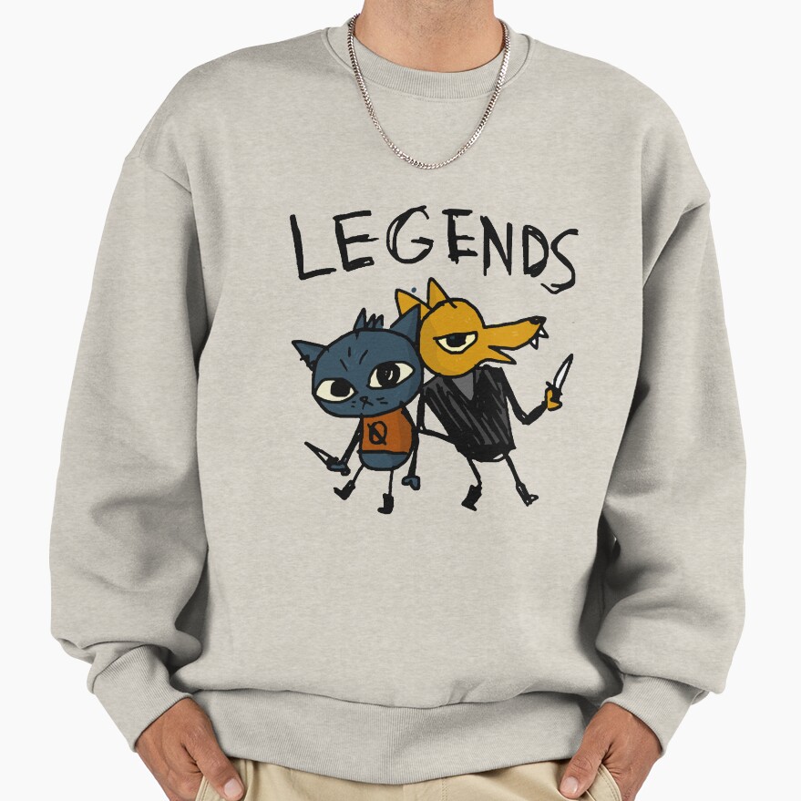 Night In The Woods Maes Drawing Legends Gregg Sweatshirt - Image 2