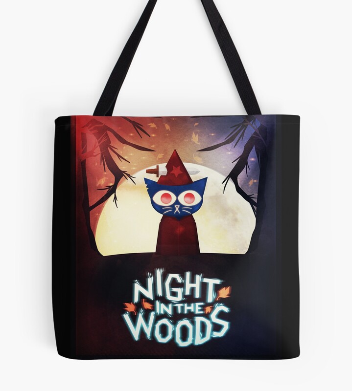 Night Woods Mae Vintage Design Tote Bag
