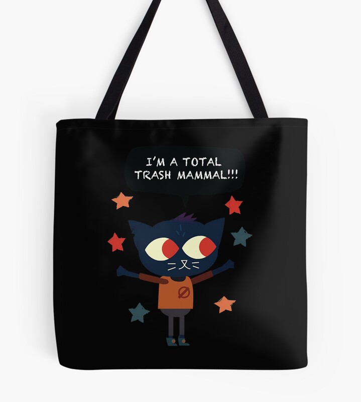 Mae Trash Mammal Night In The Woods Tote Bag