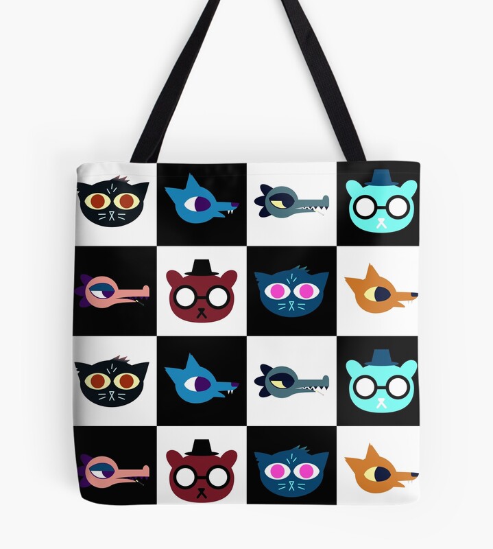 Night In The Woods Pattern Mae Bea Gregg Angus Tote Bag