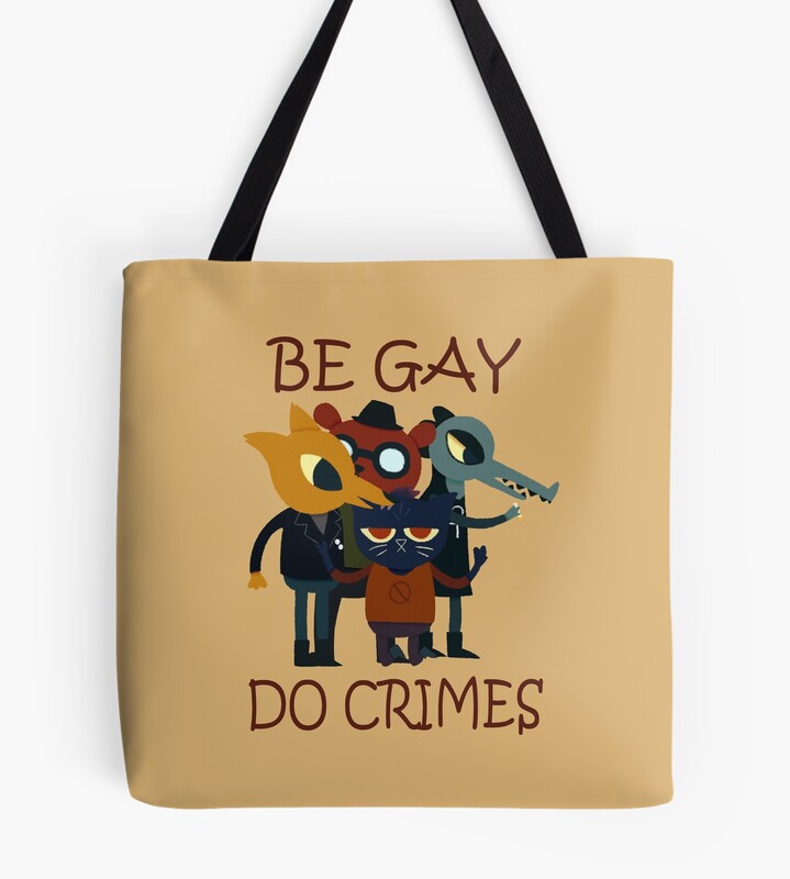 Night In Thhe Woods Be Gay Do Crimes Tote Bag