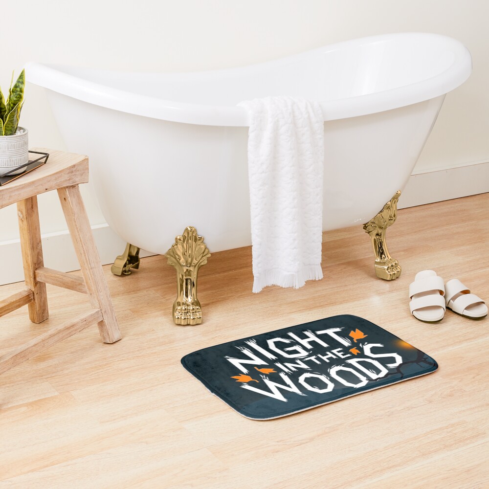 Hot Game Night In The Woods Logo Bath Mat - Image 2