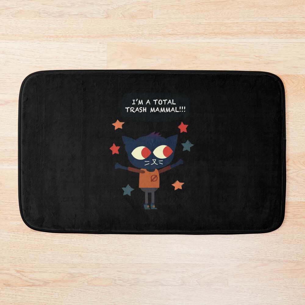 Trash Mammal Night In The Woods Bath Mat