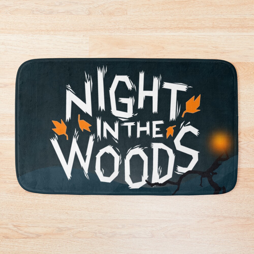 Hot Game Night In The Woods Logo Bath Mat