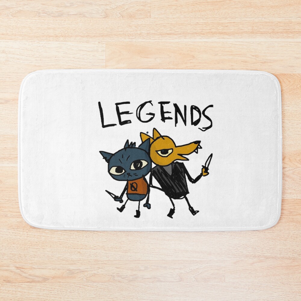 Night In The Woods Mae Drawing Legends Gregg Bath Mat