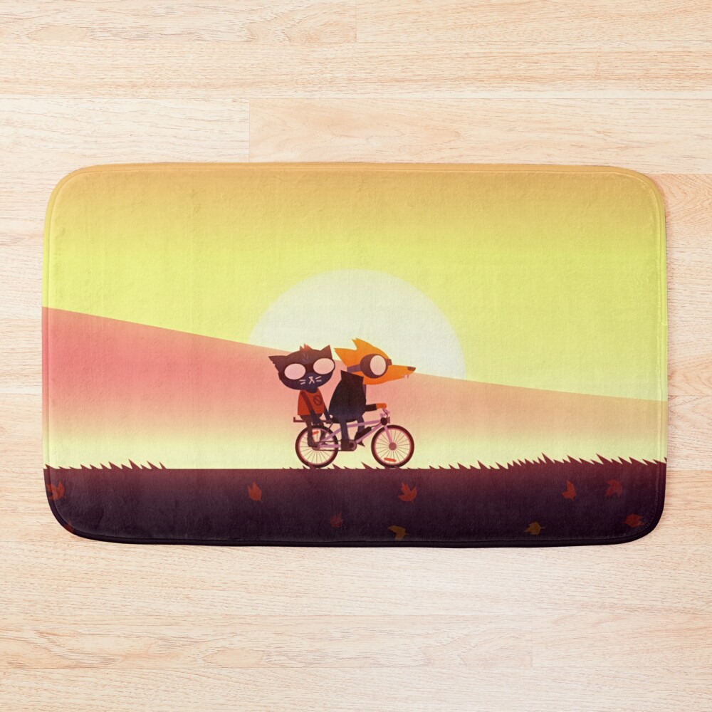 Night In The Woods Cycles Retro Bath Mat