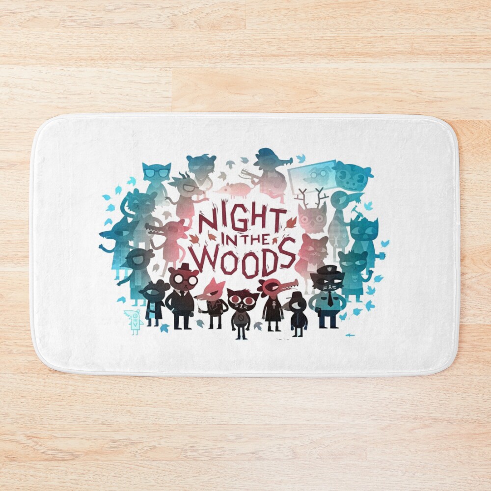 Night In The Woods Characters Vintage Bath Mat