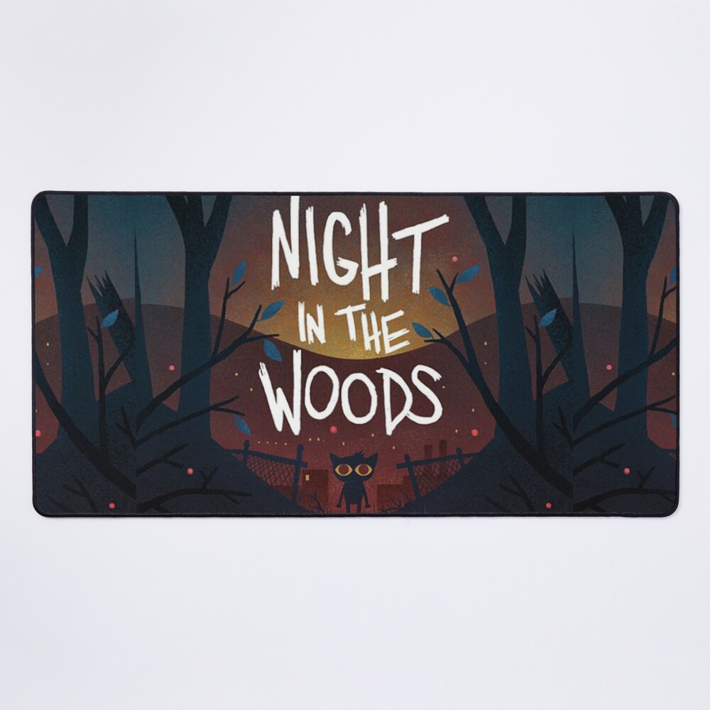 Scary Night In The Woods Mouse Pad
