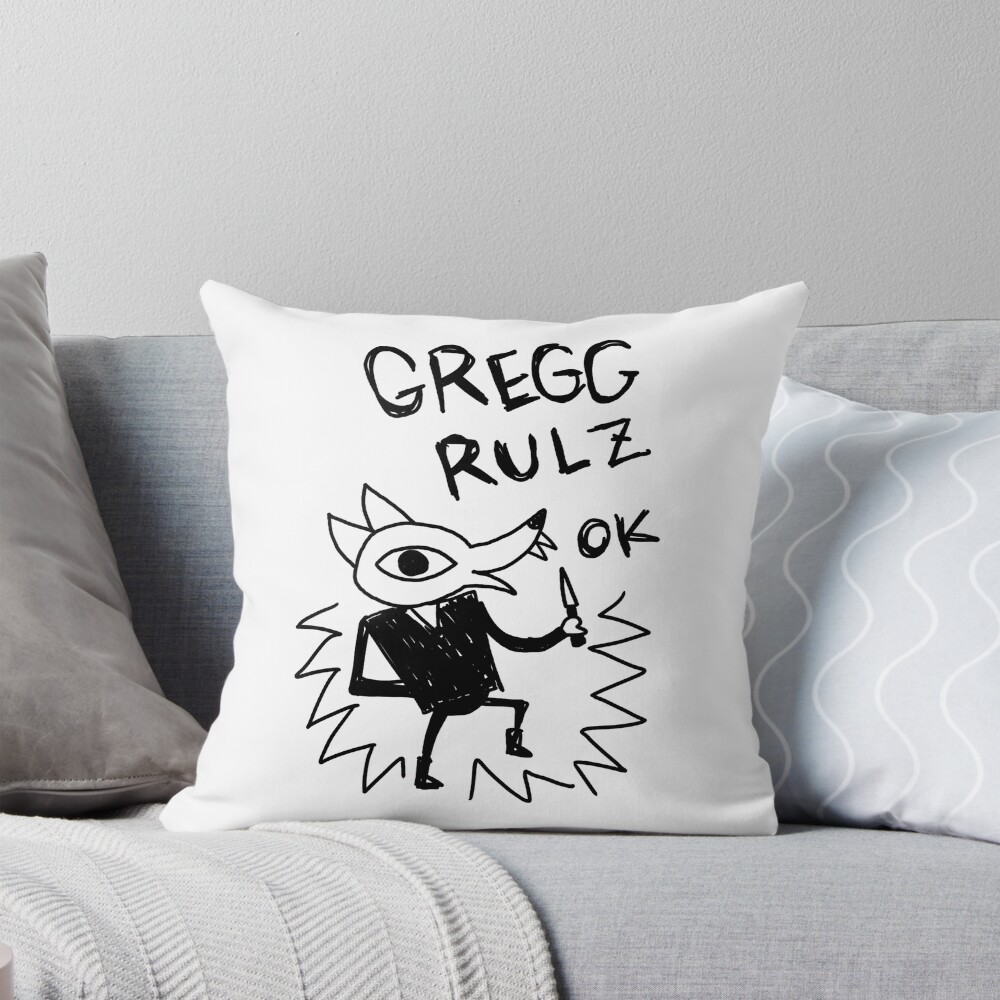 Gregg Rulz Night In The Woods Throw Pillow