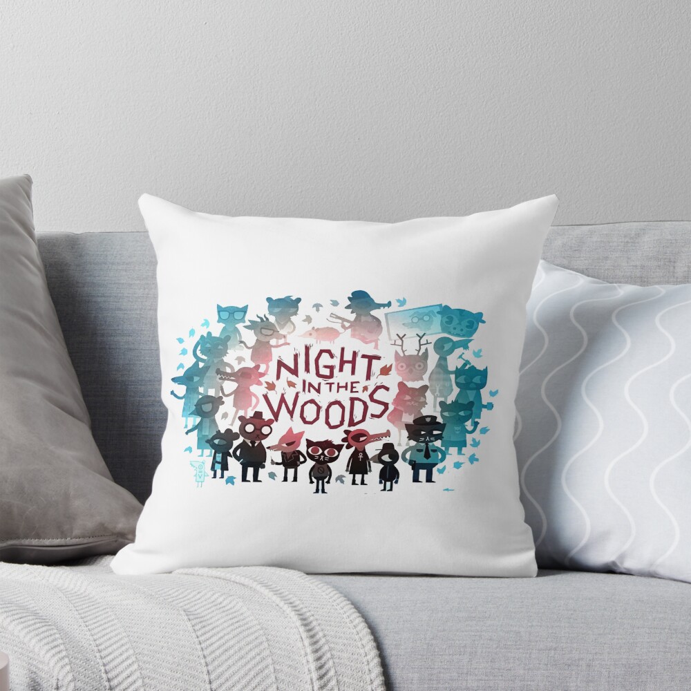 Best Selling Night In The Woods Colorfull Throw Pillow
