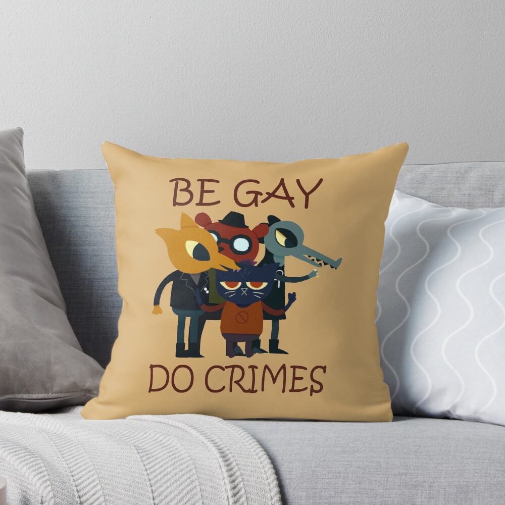 Night In Thhe Woods Be Gay Do Crimes Throw Pillow