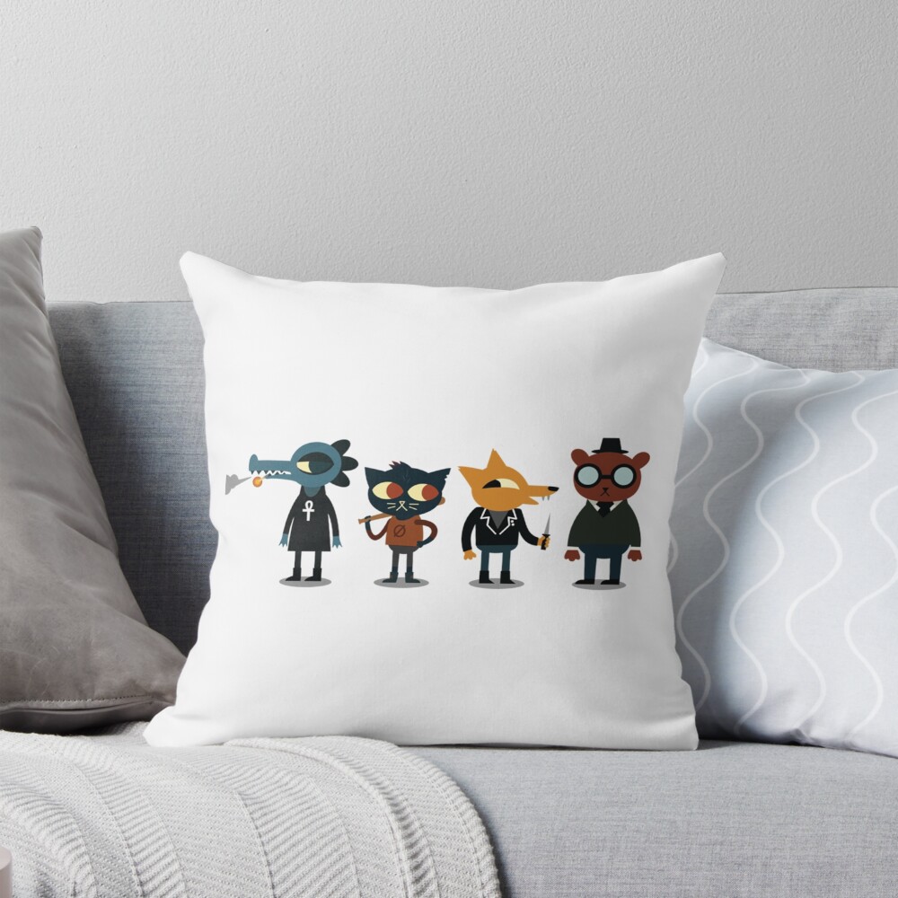 Night In The Woods Characters Best Buds Throw Pillow