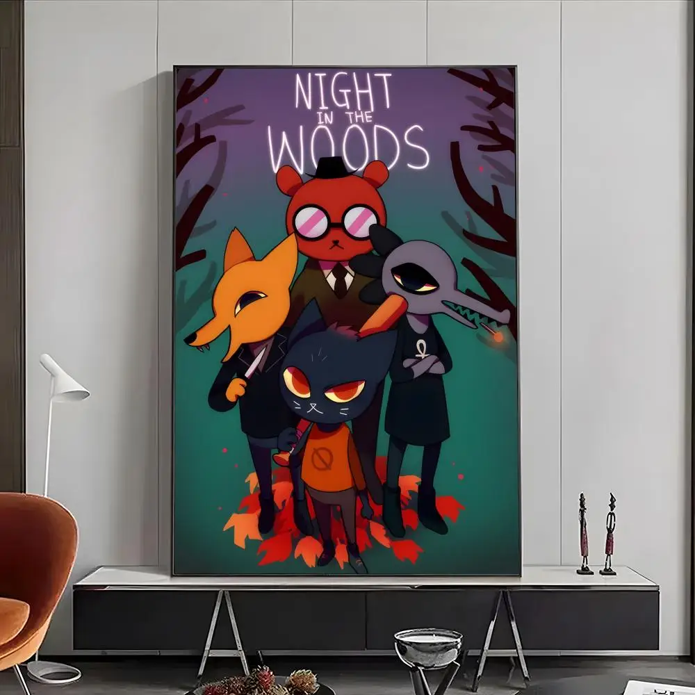 Game Night in the Woods Characters Wall Art