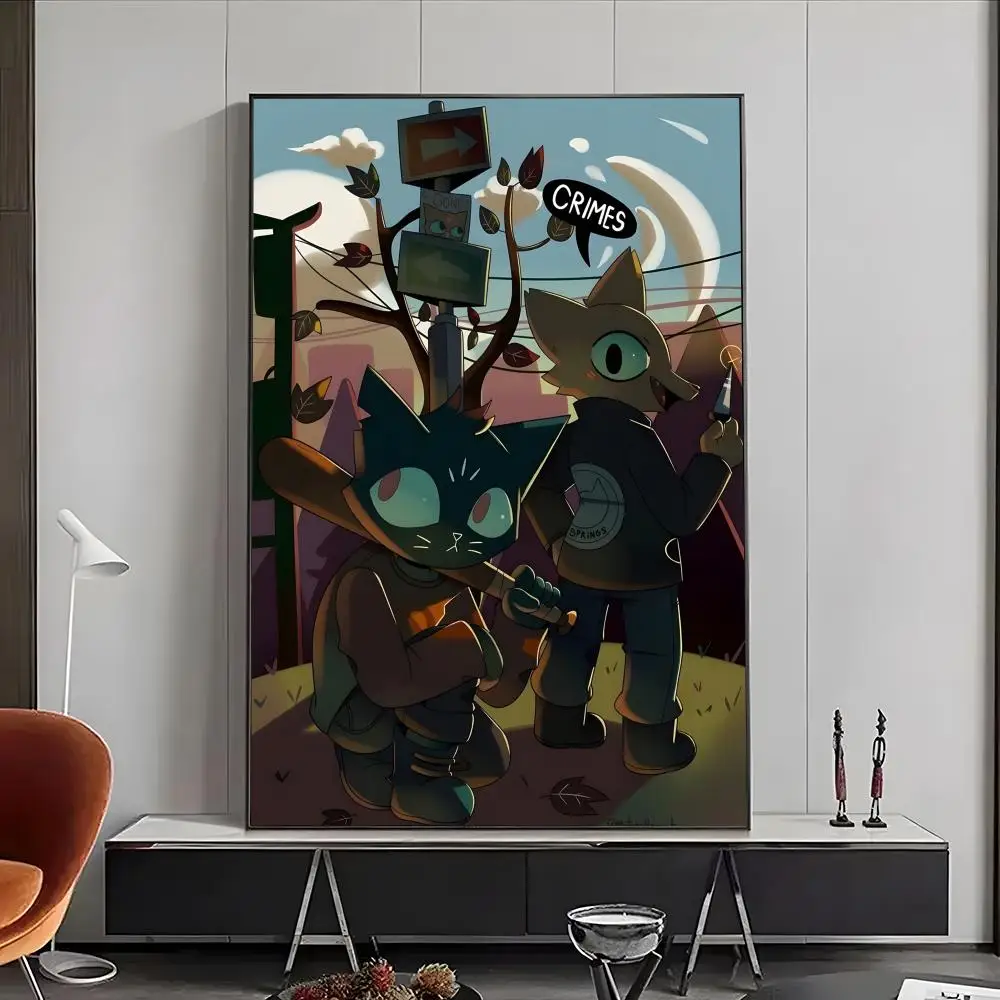 Night in the Woods Mae Borowski Forest Scene Wall Art