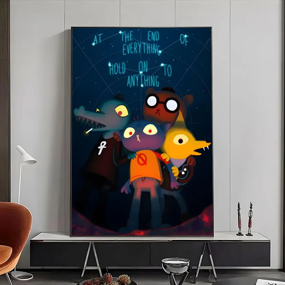 Night in the Woods Main Characters Logo Graphic Wall Art